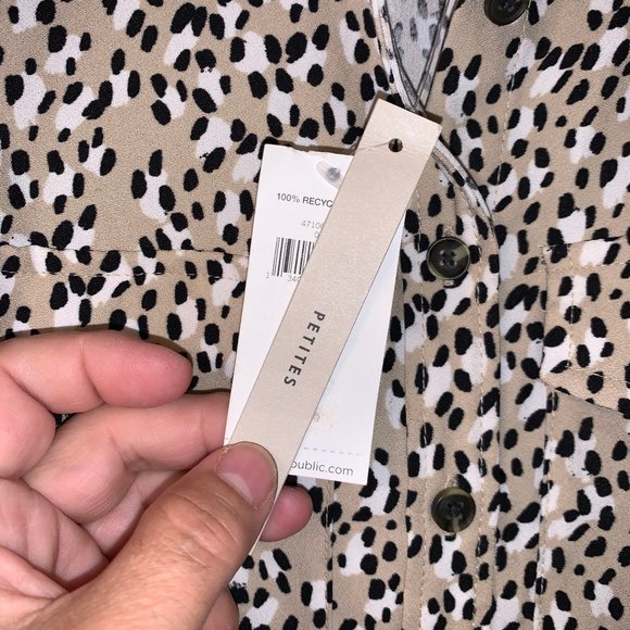 NWT BANANA REPUBLIC Leopard Print Romper Shorts - Picture 6 of 6